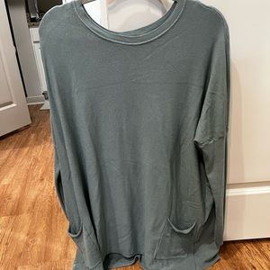 Medium/ Large tunic sweater. Blue green